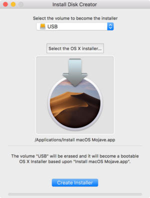 make usb bootable for mac os x installing